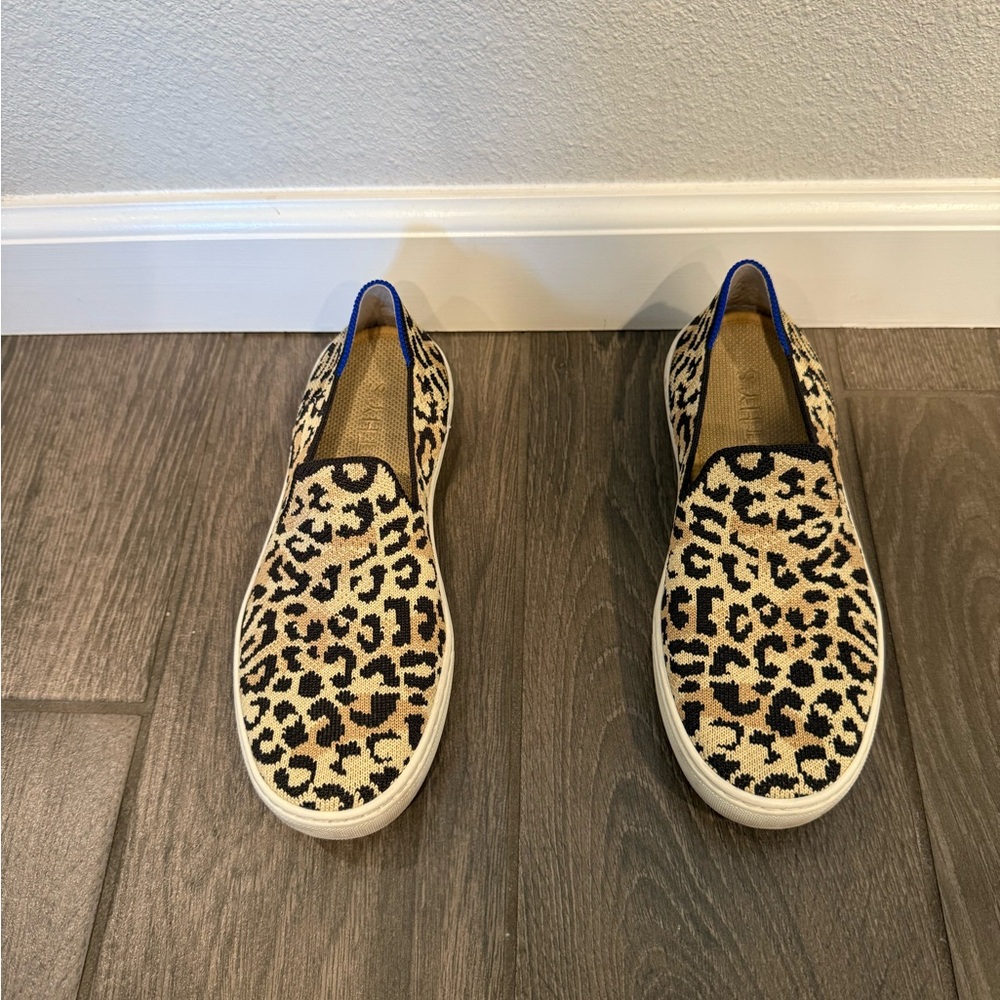 Rothy's Leopard Print Slip-On Shoes
